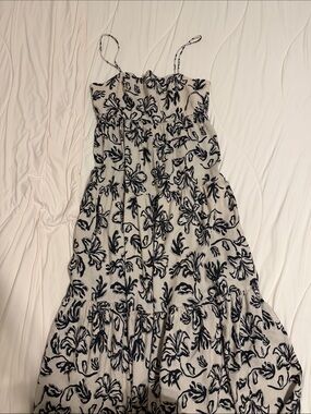 C/MEO Collective Maxi Dress in Cream with Black Floral Print